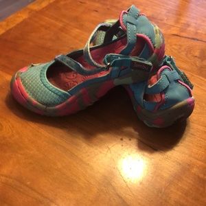 Little girl’s cute sporty all terrain shoes